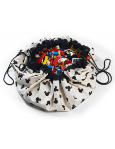 Sac de Rangement et Tapis de Jeu Mickey Black Play and go