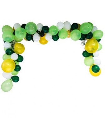 Kit Arche Ballon Jungle Tropical 70 Ballons Déco Anniversaire Jungle