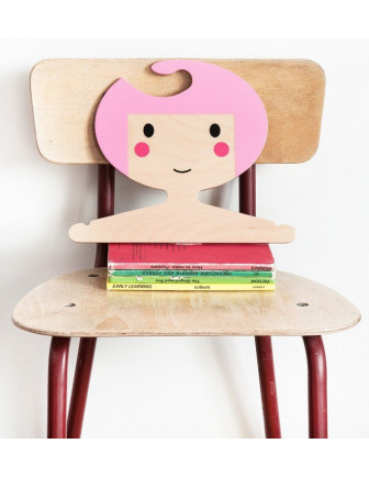 Cintre Décoratif Visage Rose Red Hand Gang Cadeau Déco Fille