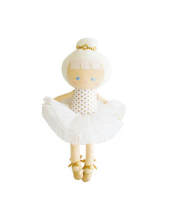 Poupée Baby Ballerina Ecru et Or Alimrose
