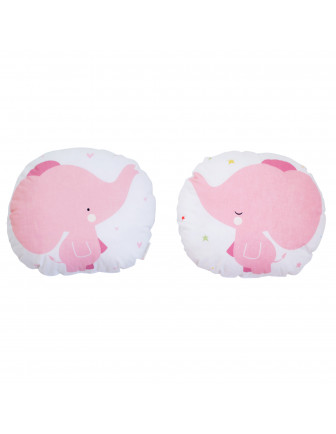 Coussin Petit Elephant Rose A Little Lovely Company