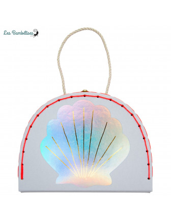 Mini Valise Coquillage et Sirène Meri Meri Cadeau Fille