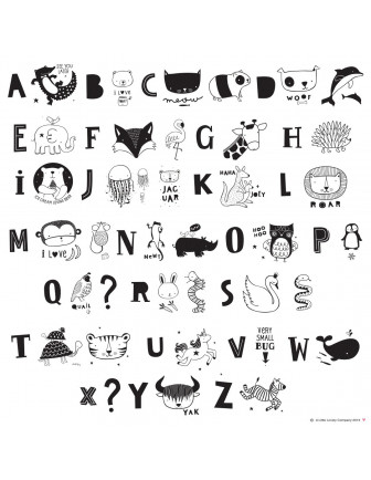 Symboles Light Box Alphabet Kids Black A Little Lovely Company