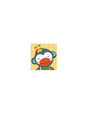 Mini Puzzle Singe Marque Petit Collage Idée Cadeau Enfant