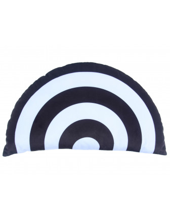 Coussin Arc en Ciel Monochrome Noir et Blanc
