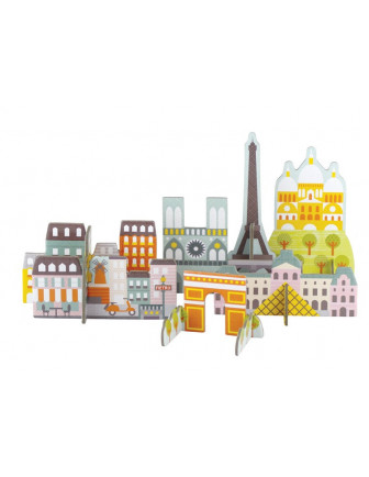 Jeu d'Assemblage 3 D Pop Out Paris Petit Collage