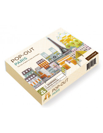 Jeu d'Assemblage 3 D Pop Out Paris Petit Collage Cadeau Enfant