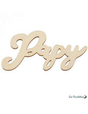 Marque Place Papy en Bois Découpé
