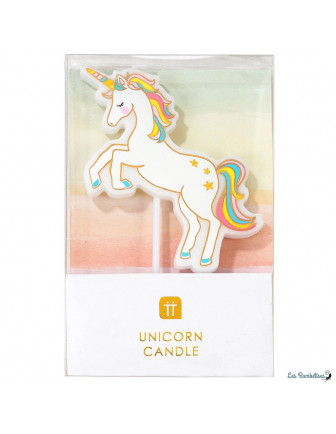 Bougie Anniversaire Licorne Arc en Ciel Déco Anniversaire Licorne