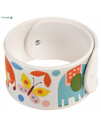 Bracelet Enrouleur Slap Animaux de la Jungle Accessoire Enfant