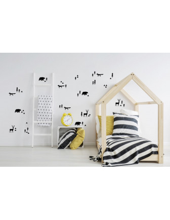 Stickers Muraux Forêt Noire Pom le Bonhomme Déco Chambre Enfant