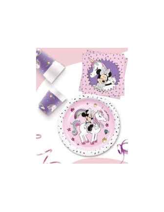 20 Grandes Serviettes Minnie™ Licorne Pastel Déco Fête Minnie™