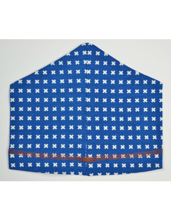 Bonnet Bébé Imprimé Croix Fond Bleu Kik Kid Accessoire Bébé