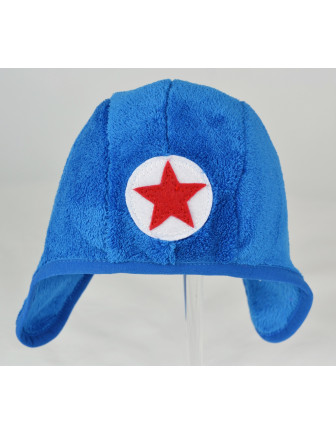 Bonnet Couvrant en Fourrure Bleu Kik Kid
