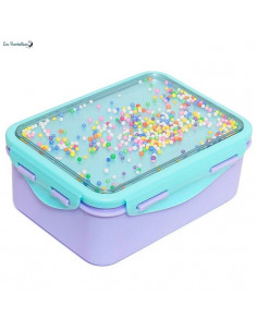 Boite à Gouter à Clips avec Billes Pastels