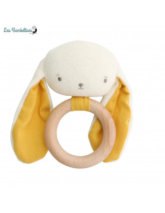 Hochet De Dentition Lapin Jaune Alimrose