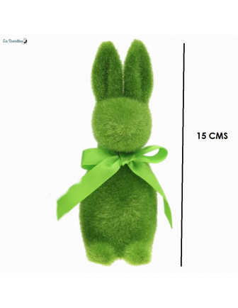 lapin-decoration-flocke-vert-15-cms-deco-table-paques