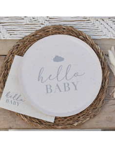 8-grandes-assiettes-hello-baby-shower-mixte-beige-gris-neutre
