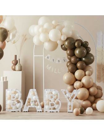 kit-arche-70-ballons-marron-beige-ivoire-baby-shower-ourson-teddy-bear