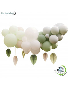 guirlande-de-ballons-vert-eucalyptus-nude-feuilles-de-palmier