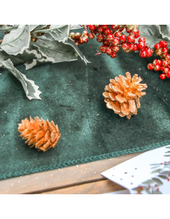 24-pommes-de-pin-or-mat-decoration-table