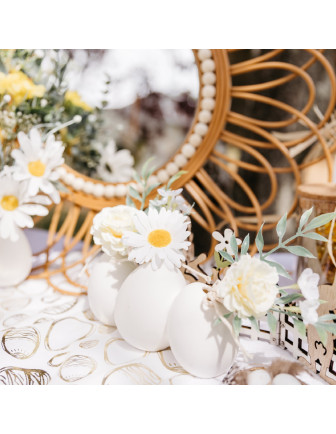 bouquet-imitation-marguerite-feuillage-decoration-centre-de-table