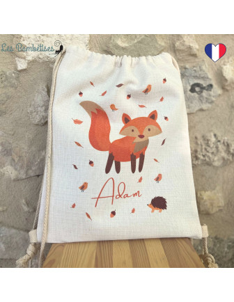 sac-a-dos-cordon-personnalise-renard-sac-a-dos-enfant-ecole