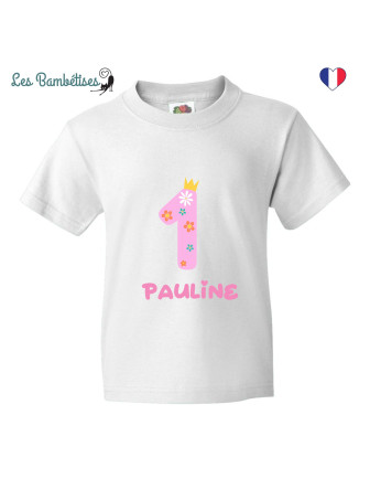 t-shirt-anniversaire-fille-fleurs-personnalise