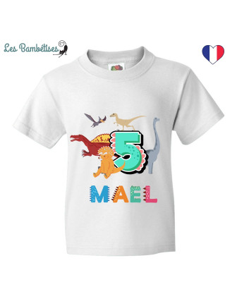 t-shirt-anniversaire-garcon-dinosaure-personnalise