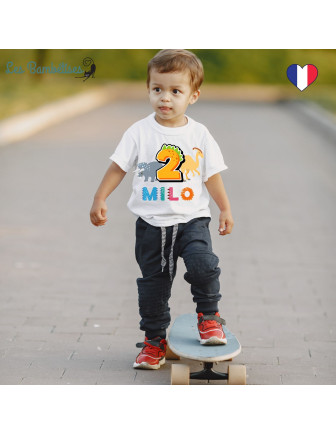 t-shirt-anniversaire-garcon-dinosaure-personnalise-t-shirt-anniversaire-2-ans-