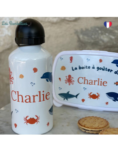 gourde-enfant-personnalisee-animaux-de-la-mer-gourde-personnalisee-prenom 2