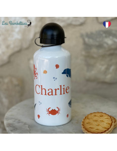 gourde-enfant-personnalisee-animaux-de-la-mer-gourde-personnalisee-prenom