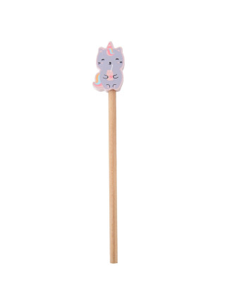 crayon-a-papier-en-bois-avec-gomme-chat-licorne-cadeau-invite