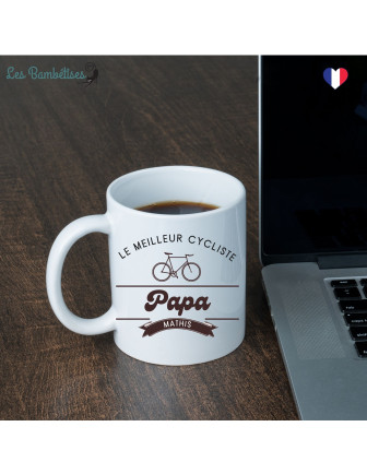 Mug Papa Cycliste Personnalisé
