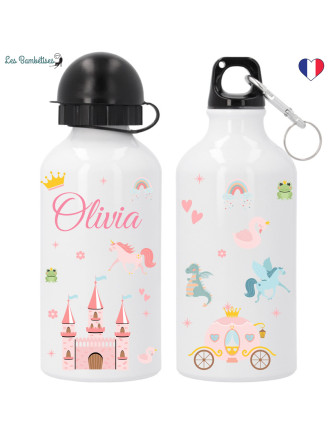 gourde-enfant-personnalisee-princesse-gourde-ecole-primaire-fille