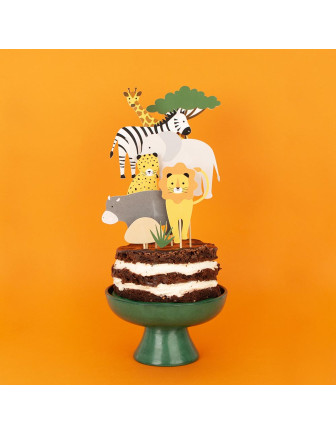 cake-topper-animaux-de-la-jungle-8-piques-deco-gateau-anniversaire
