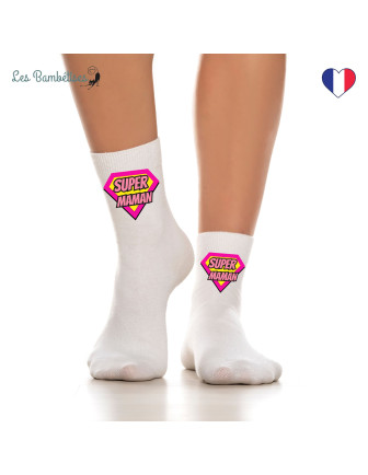 chaussettes-personnalisees-super-maman-cadeau-maman-anniversaire
