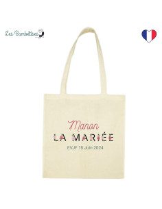 tote-bag-personnalise-evjf-lettres-fleuries-accessoire-evjf-mariee