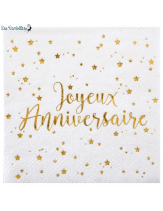 20-petites-serviettes-joyeux-anniversaire-dore
