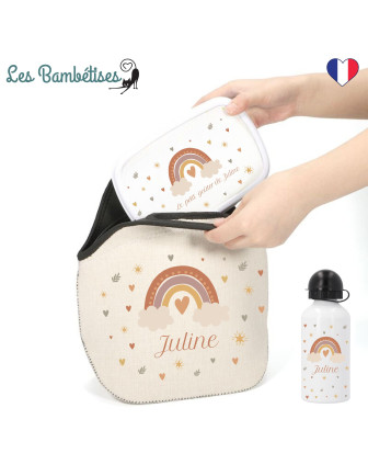 Sac Isotherme Repas Personnalisé Arc en Ciel Nuages