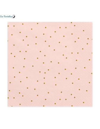20-grandes-serviettes-rose-poudre-pois-beige