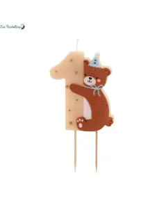 bougie-ourson-chiffre-1-premier-anniversaire