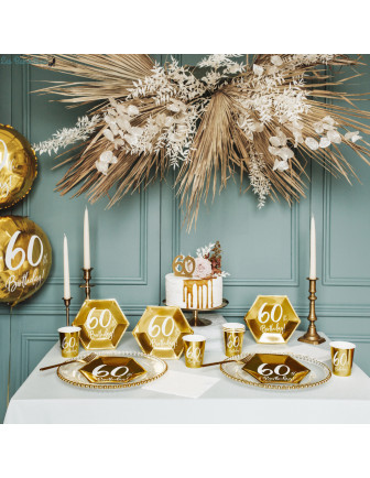 20-serviettes-blanches-60-ans-dore-deco-buffet-anniversaire-60-ans