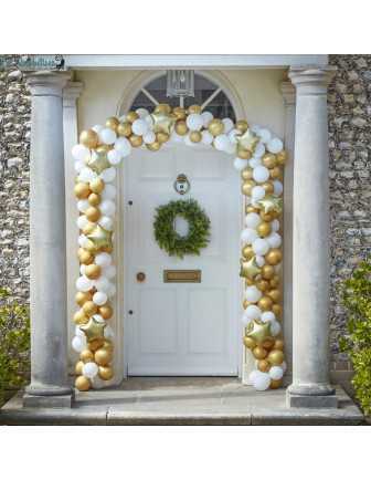 kit-arche-ballon-de-porte-noel-blanc-et-or