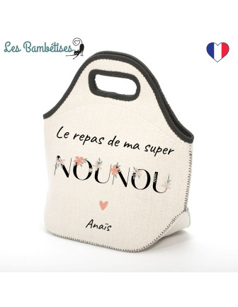 sac-isotherme-repas-personnalisable-nounou-fleurs-boho-cadeau-nounou-noel