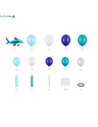 kit-guirlande-42-ballons-bleus-requin-deco-anniversaire-marin