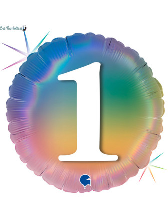 ballon-rond-arc-en-ciel-chiffre-1