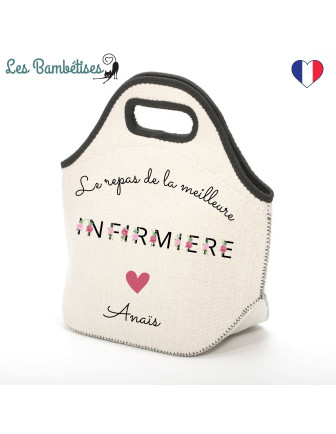 sac-isotherme-repas-personnalise-infirmiere-lettres-fleuries-cadeau-infirmiere-noel