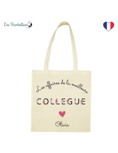 tote-bag-personnalise-collegue-lettres-fleuries-Idée-cadeau-collègue-femme 2