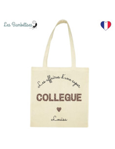 tote-bag-personnalise-collegue-leopard-Idée-cadeau-collègue-de-travail-10-euros 2